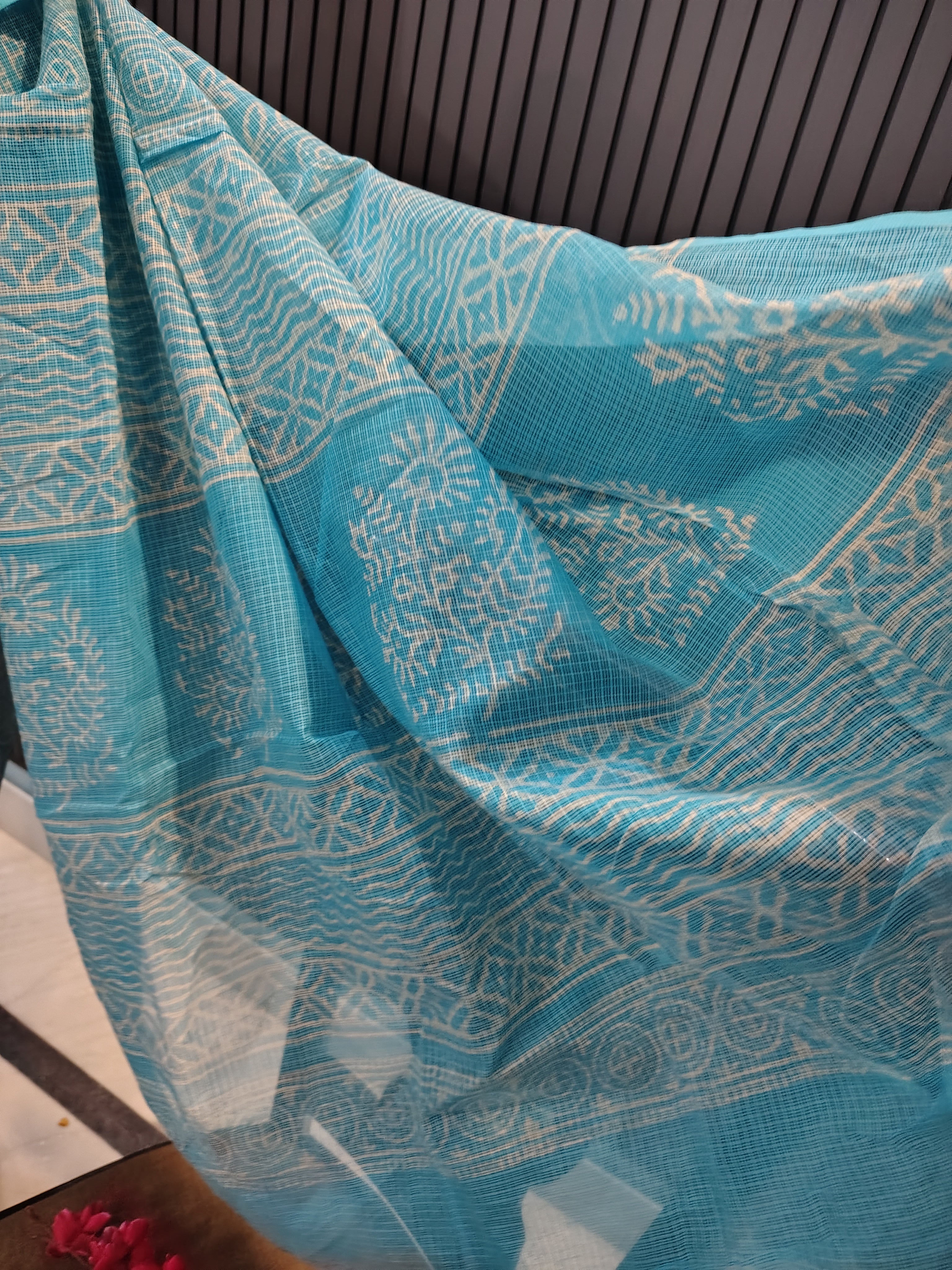 Sky Blue Kota Doriya Saree