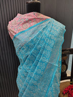 Sky Blue Kota Doriya Saree