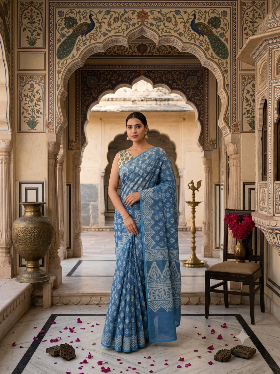 Indigo Kota Doriya Saree
