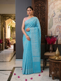 Sky Blue Kota Doriya Saree